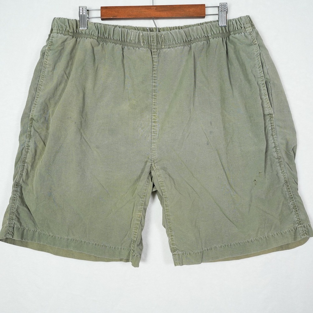 Gramicci Vintage USA Made Climbing Shorts XXL Olive Green Gorpcore Distressed